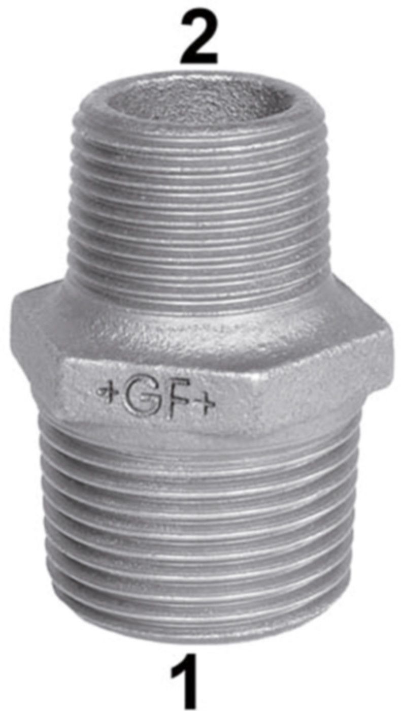 Doppelnippel reduz. +GF+ 245 verzinkt
