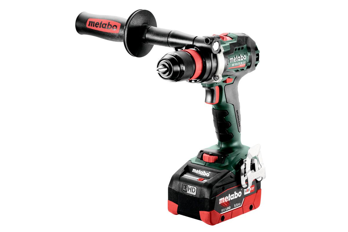 Akku Bohrschrauber Metabo BS18LTX BL QI - 2xLiHD 5.5 Ah.Max.Drehm. 130Nm
