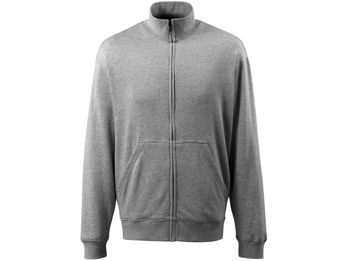 Lavit Sweatshirt grau-meliert, Gr. L - 100% CO, 220 g/m², mit Reissverschluss