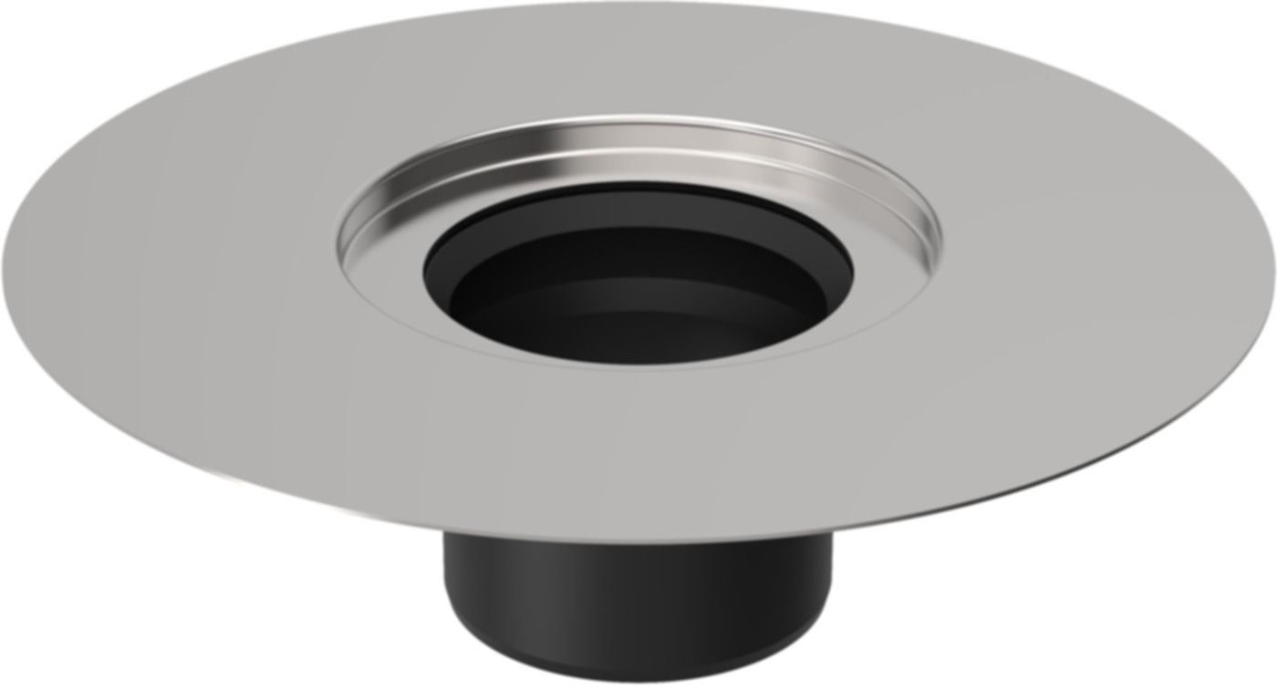 Geberit Flansch aus Edelstahl zu - Bodenabläufen 13 x 13 cm