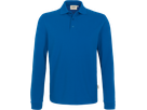 Longsleeve-Poloshirt Perf. 5XL royalblau - 50% Baumwolle, 50% Polyester, 220 g/m²