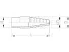Laborschlauchtülle PVC-U PN16 d10 - Metrisch