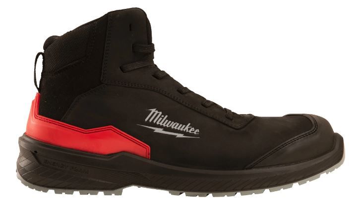 Sicherheits-Schnürstiefel schwarz - Milwaukee, FLEXTRED S3S, Leder
