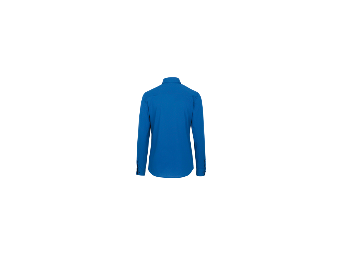 Bluse 1/1-Arm Perf. Gr. 3XL, royalblau - 50% Baumwolle, 50% Polyester