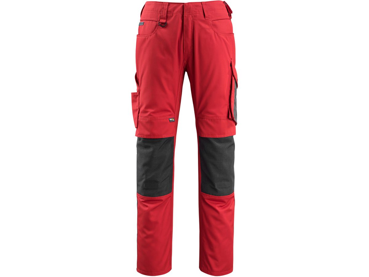 Mannheim Hose rot-schwarz Gr. 90C46 - 65% polyester / 35% baumwolle