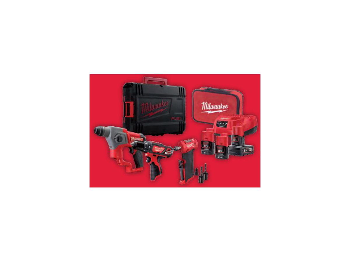 Akku-Schlagbohrschrauber Milwaukee - M12FPP3AW-423X