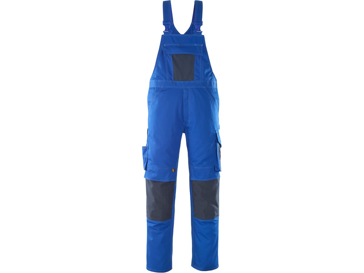 Leipzig Latzhose kornblau-schwarzblau - 70% polyester / 30% tencel Gr. 76C46