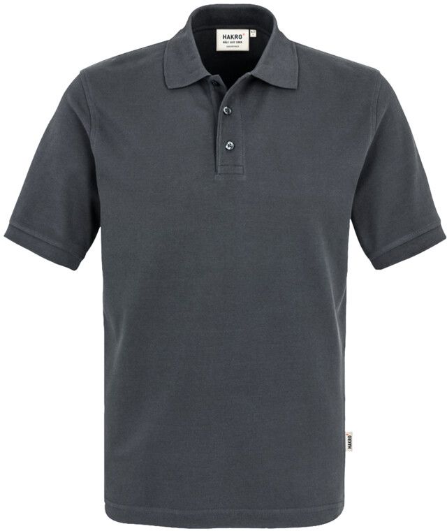 Poloshirt Top Piqué aus 100 % Baumwolle - grau-mel.: 60 % Polyester, 40 % Baumwoll