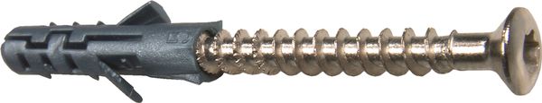 Sockelschraube - T-Drive mit Dübel vormontiert