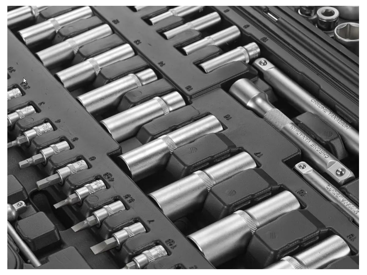 Steckschlüsselsatz ECO FORTEC - 1/4" + 3/8" + 1/2", 171-tlg.