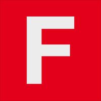 Hinweisschild FEUER (F) 150x150 mm - Aluminium, selbstklebend