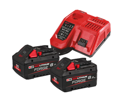 Starter-SET Milwaukee M18 FORGENRG-802 - mit zwei Akku + Ladegerät 8.0Ah