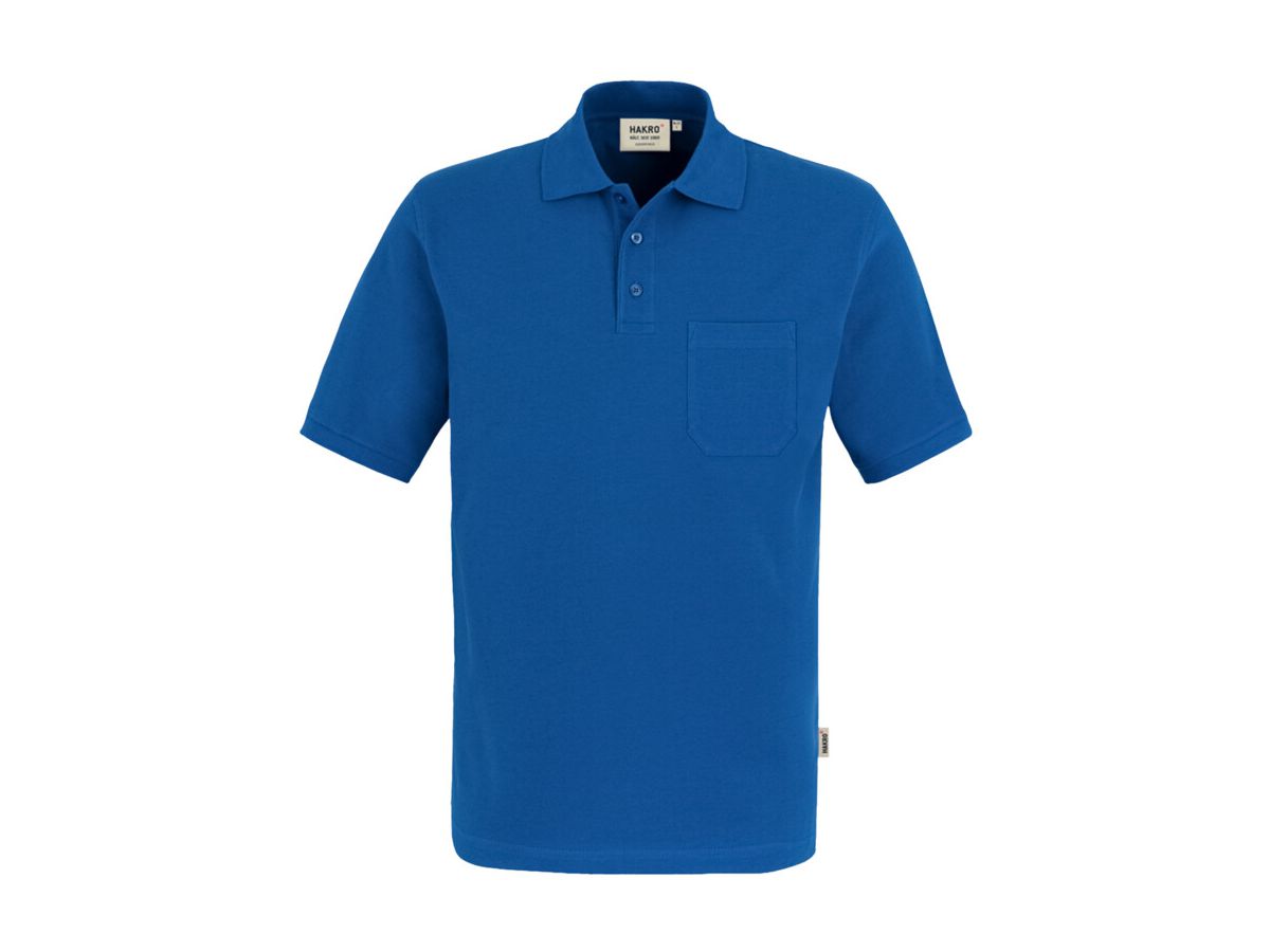 Pocket-Poloshirt Top Einlaufvorbehand. - 100 % Baumwolle, 200 g /m² Gr. XS-