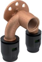PushFit Doppelanschlusswinkel - 90° Rp 1/2"