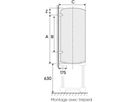 Elektroboiler Wandmodell ATLANTIC W150 - drucklos und druckfest 148 Liter