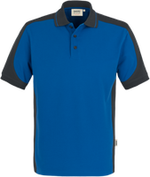 Poloshirt Contr. Perf. 2XL royalb./anth. - 50% Baumwolle, 50% Polyester