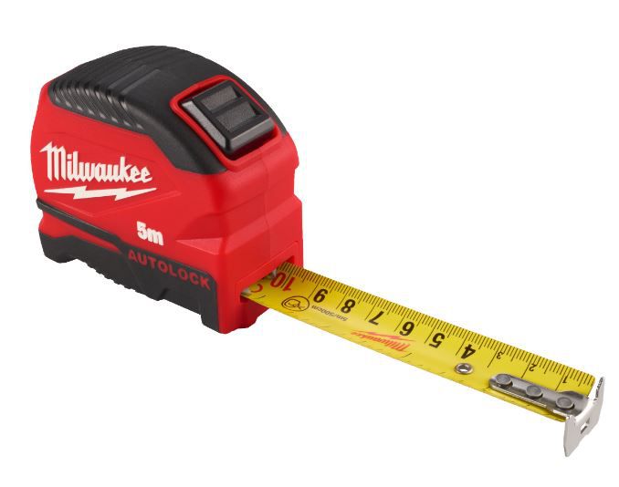 Pro-Compact-Bandmass 5 Meter - Milwaukee 25mm Band Breite, mit Autolock