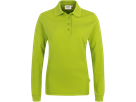 Damen-Longsleeve-Poloshirt Perf. L kiwi - 50% Baumwolle, 50% Polyester, 220 g/m²