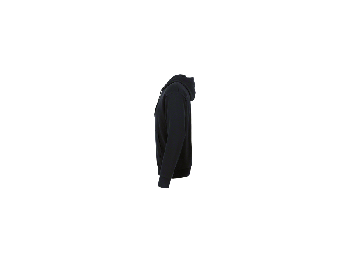 Kapuzen-Sweatjacke Premium 2XL schwarz - 70% Baumwolle, 30% Polyester
