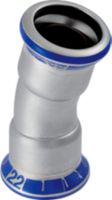 Mapress Edelstahl Bogen 15°