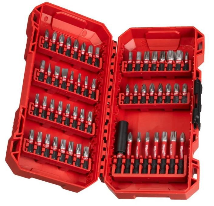 Shockwave Bit SET 56-tlg. Magnetbithal. - Milwaukee 1/4"