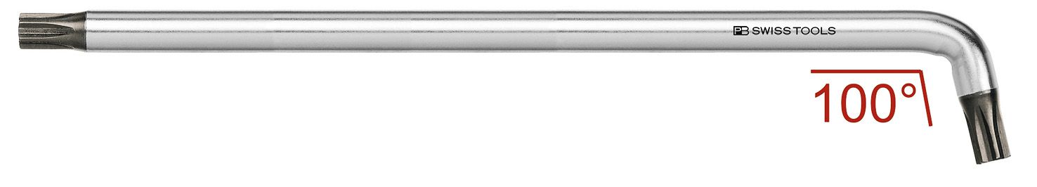 Inbusschlüssel PB 2411, für Torx - 100°-Winkel lange Ausführung