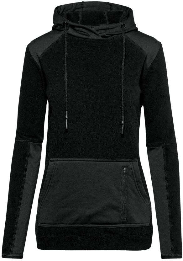 Damen Kapuzen-Stretchfleece Morris - tinte, 90% PES / 10% EL, 240 g/m²