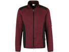 Strickfleecejacke Dawson, Gr. XL - weinrot meliert