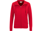 Damen-Sweatjacke College Gr. M, rot - 70% Baumwolle, 30% Polyester, 300 g/m²