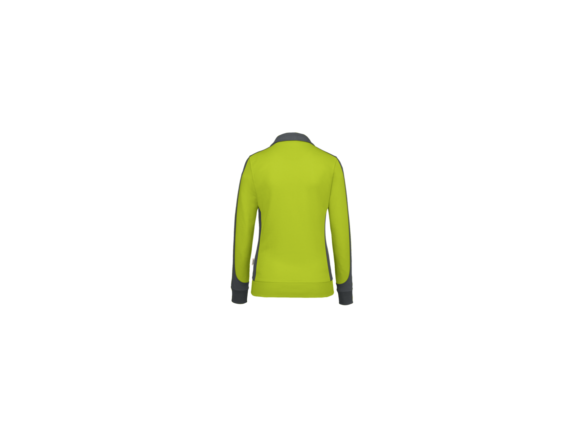 Damen-Sw.jacke Co. Perf. 2XL kiwi/anth. - 50% Baumwolle, 50% Polyester, 300 g/m²