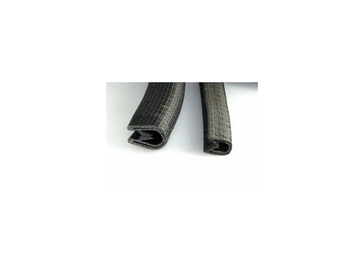 Klemmprofil aus PVC 0.5-2 mm schwarz - Profilgrösse 9.6 x 6.6 mm