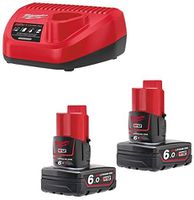 Starter-SET Milwaukee M12 NRG-602 - mit zwei Akku + Ladegerät