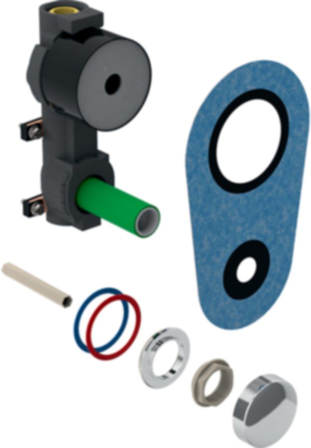 Geberit Wasserzählerstrecke Rp 3/4" - mit Unterputzabsperrventil JRG LegioStop