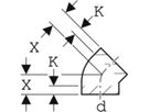 Geberit PE Bogen 45°