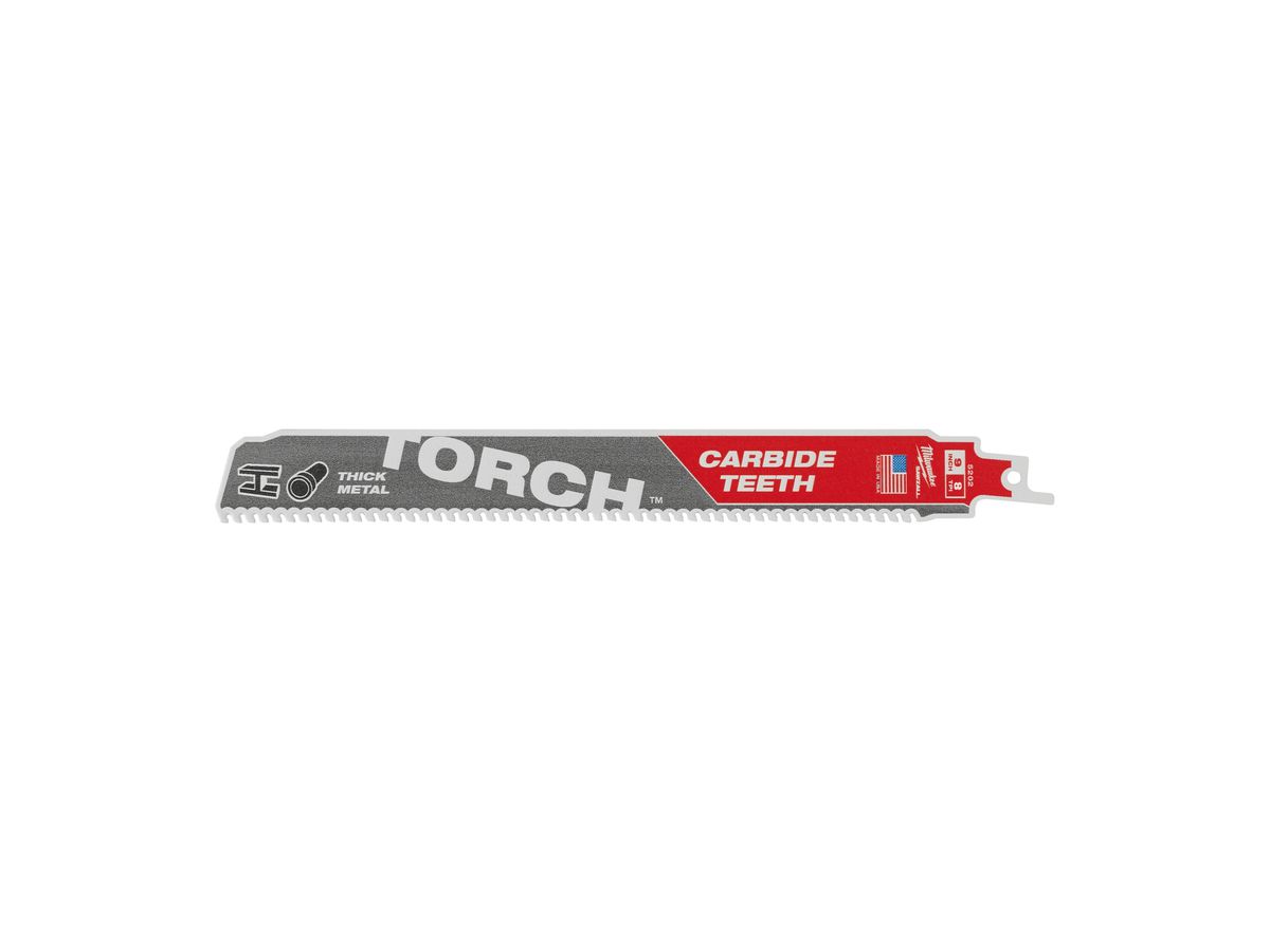 Säbelsägeblatt Milwaukee TORCH HM - 230mm, 7Z, 5-13mm Inox/Stahl, 1er Pack