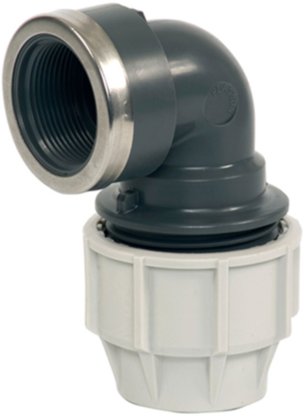 Plasson Winkelanschlussverschr. 90°, IG - Typ 7150