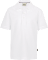 Kids-Poloshirt Classic Gr. 116, weiss - 100% Baumwolle, 200 g/m²