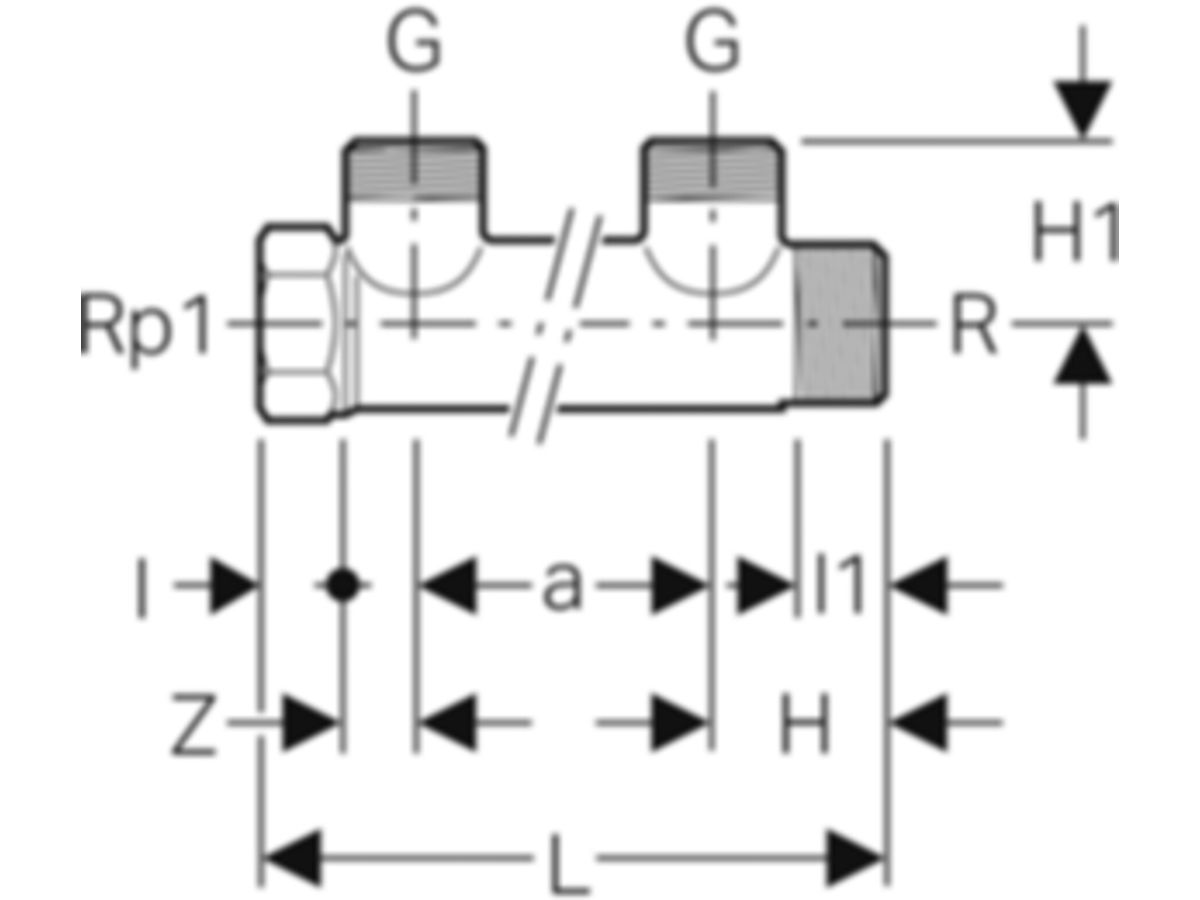 Mepla Verteiler dreifach