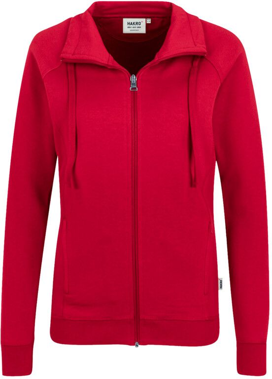 Women-Sweatjacke College weinrot - 100 % Baumwolle, 200 g /m²