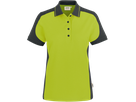 Damen-Polosh. Contr. Perf. M kiwi/anth. - 50% Baumwolle, 50% Polyester, 200 g/m²