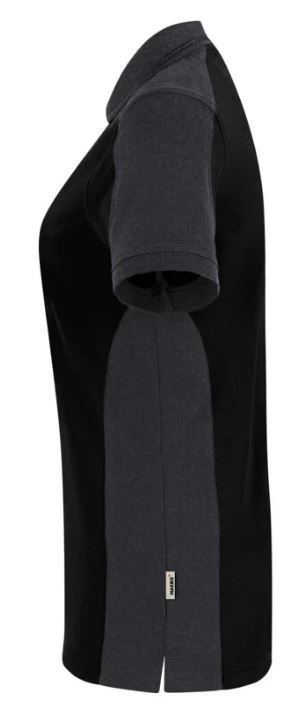 Poloshirt Mikralinar Contrast Gr. XL - schwarz/karbongrau