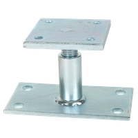 Pfostenstütze Oberland Stahl verz. - 90x90x8/150x80x5 H=80-120 verstellbar