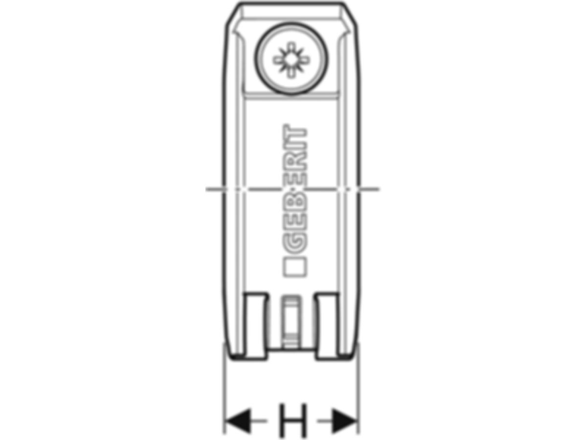 Fixpunktbefestigungen - GEBERIT FlowFit di Ø 40 mm