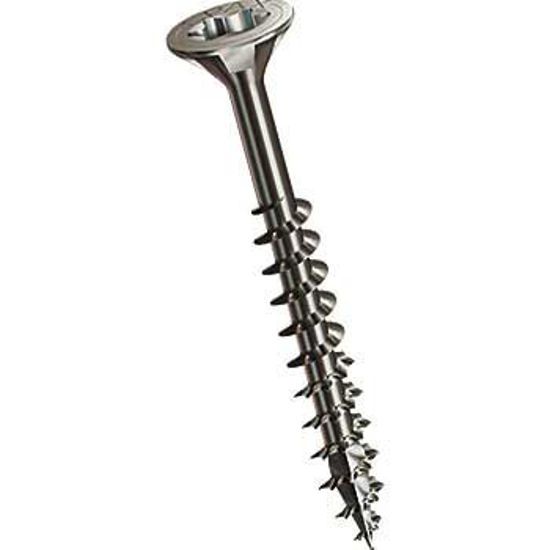 Senk-Spanplattenschrauben INOX A2 mit - Innensechsrund T-STAR plus und Teilgew.