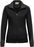 Damen-Sw.Ja. Co. Perf. 2XL schwarz/anth. - 50% Baumwolle, 50% Polyester, 300 g/m²