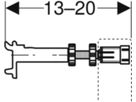 Geberit Duofix-Bausatz für - Rückwandbefestigung