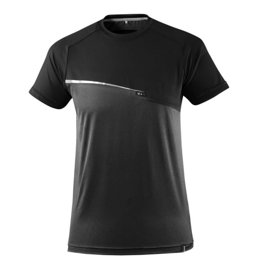Premium Advanced T-Shirt, Brusttasche - 92% Polyester, 8% Elasthan
