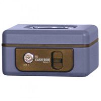 Geldkassette DeLuxe 1 blau - 165x125x80mm  BxTxH