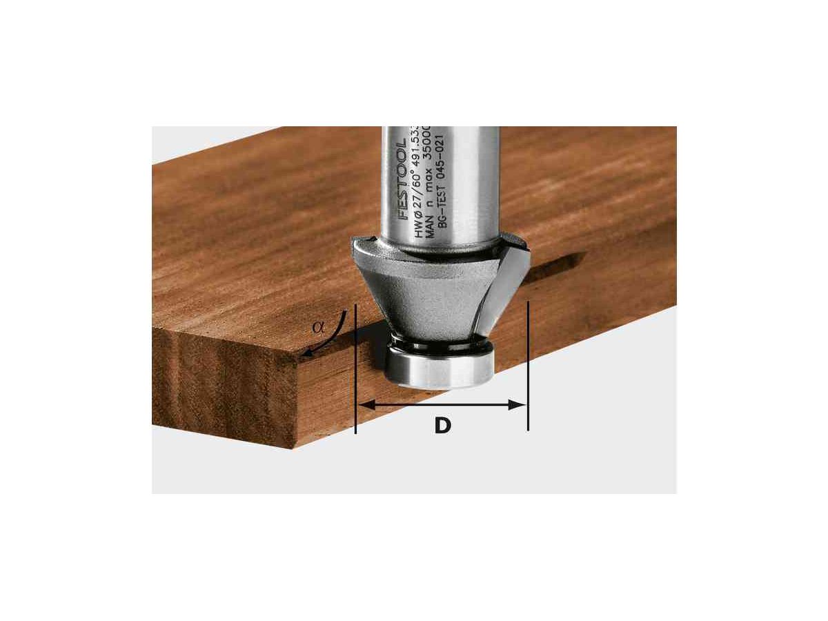 Fasefräser HW, 27 mm, 45° - Festool, für OFK 500