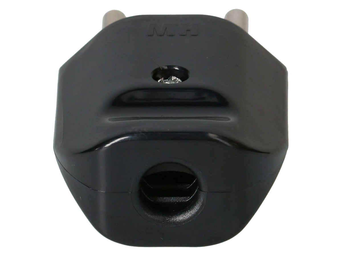 Stecker T12 schwarz offen